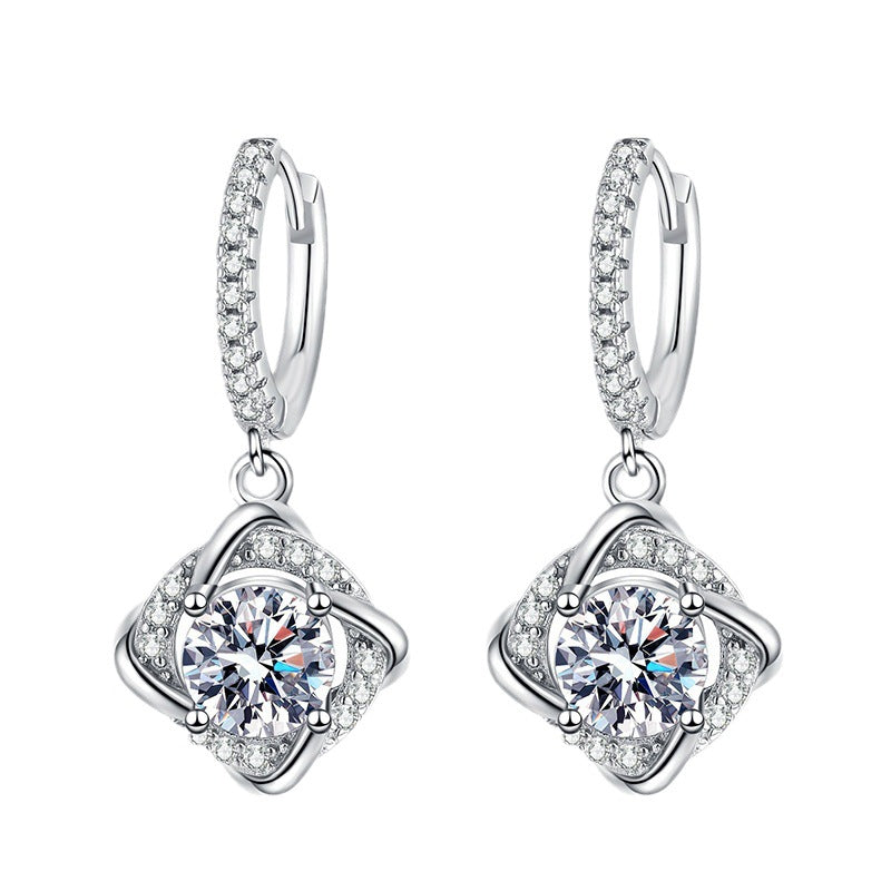 real moissanite earrings
