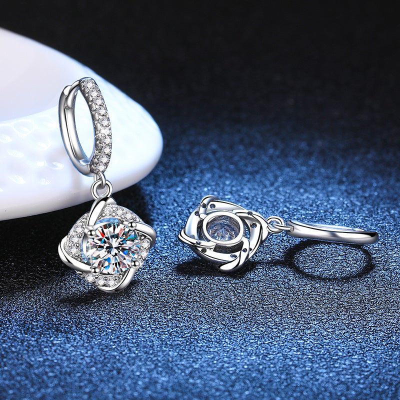 real moissanite earrings