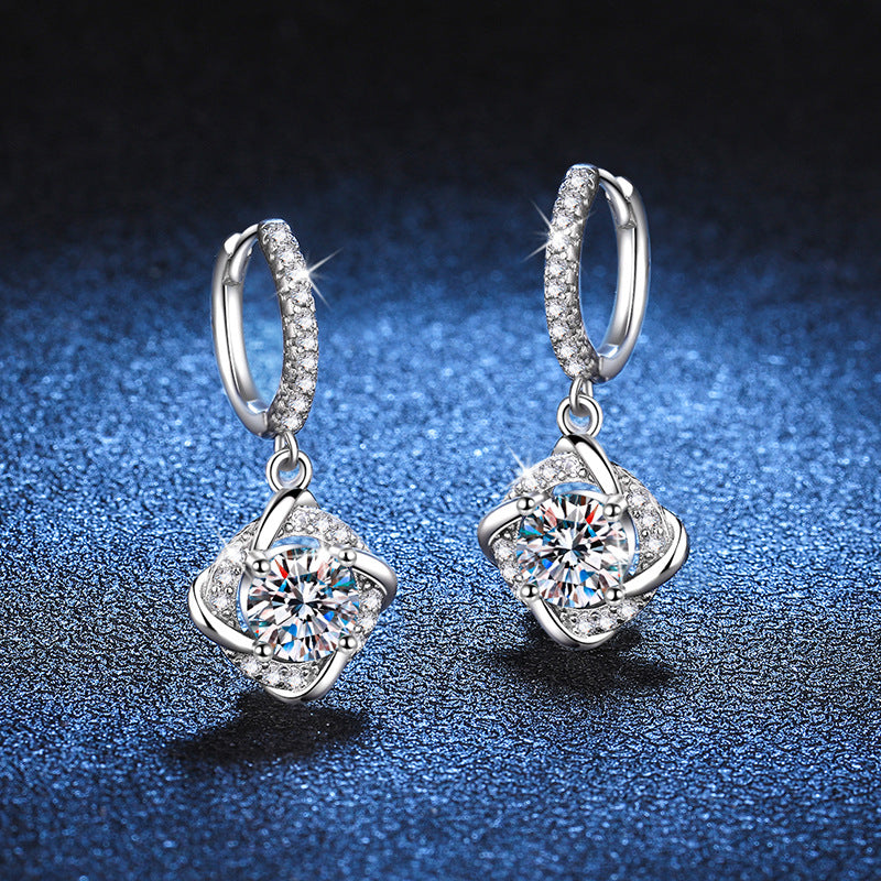 real moissanite earrings