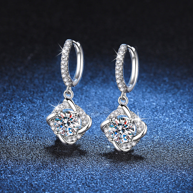 real moissanite earrings