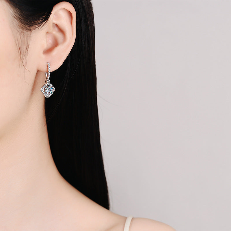 real moissanite earrings