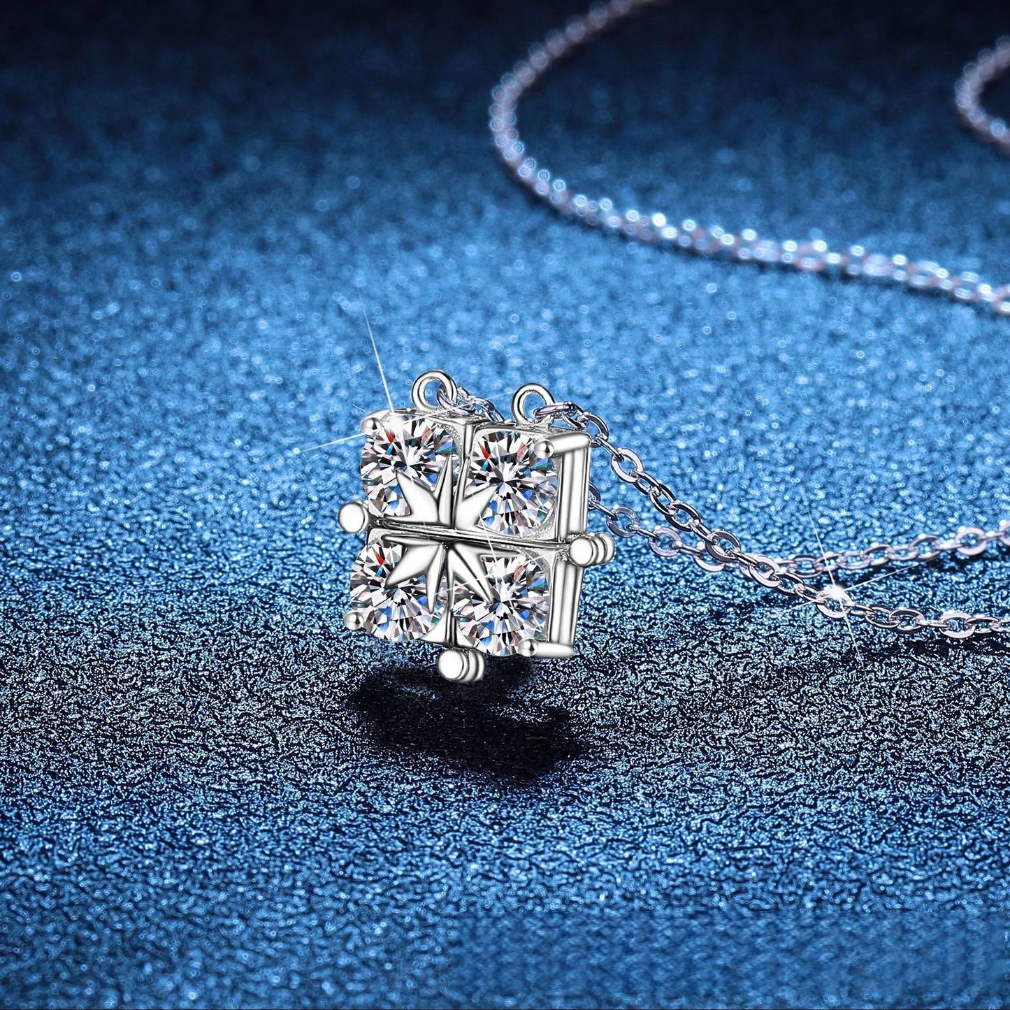 2 carat moissanite necklace