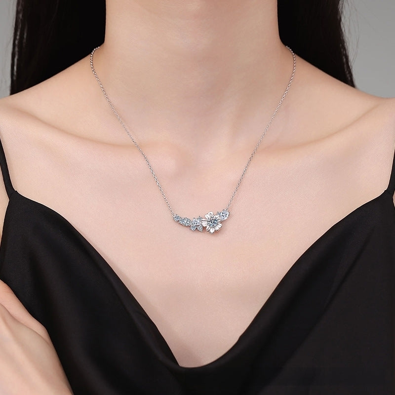 moissanite diamond pendant necklace