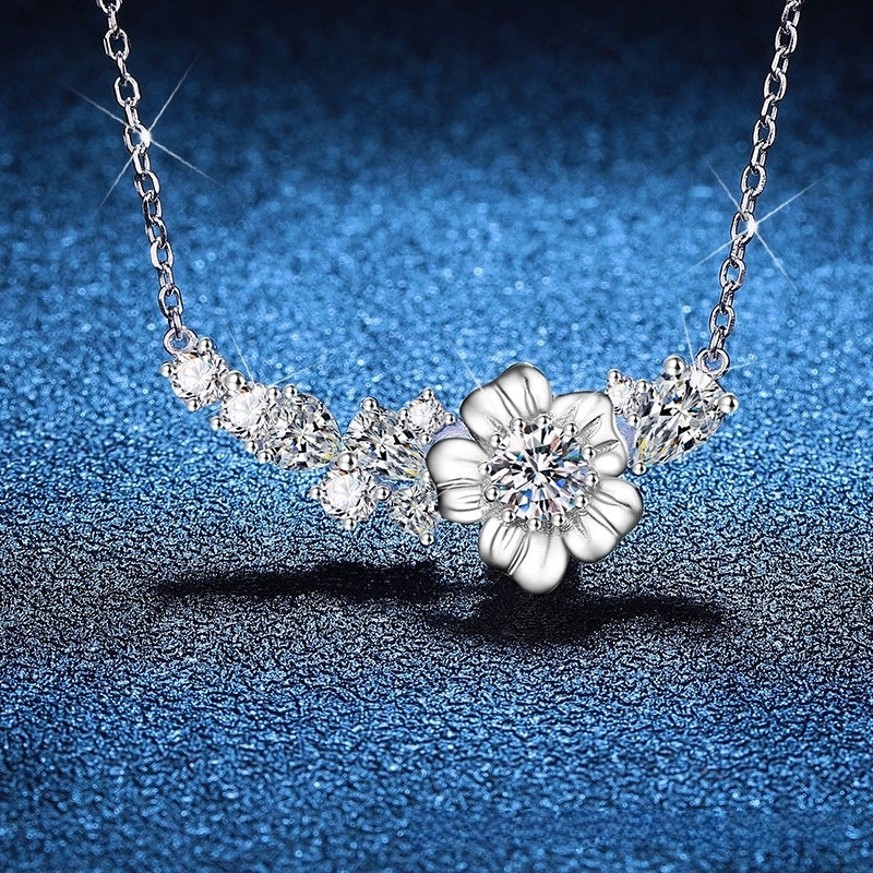 moissanite diamond pendant necklace
