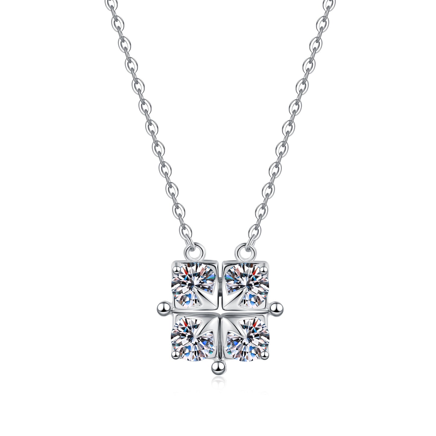 2 carat moissanite necklace