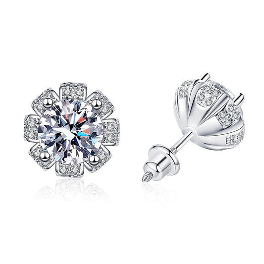 single moissanite stud earring