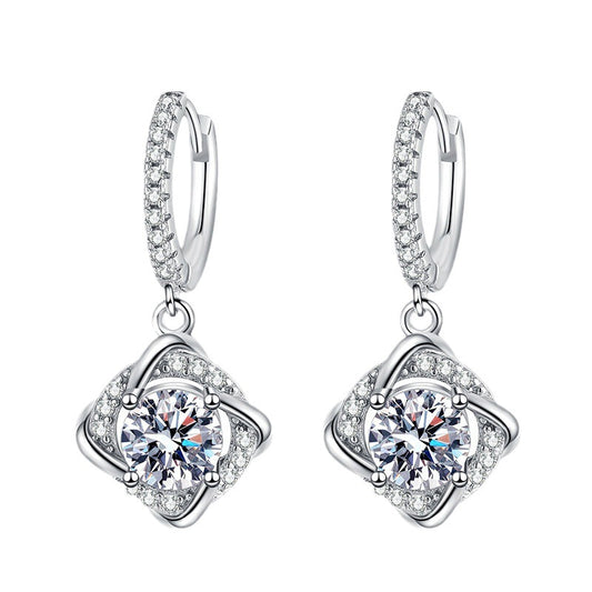 real moissanite earrings
