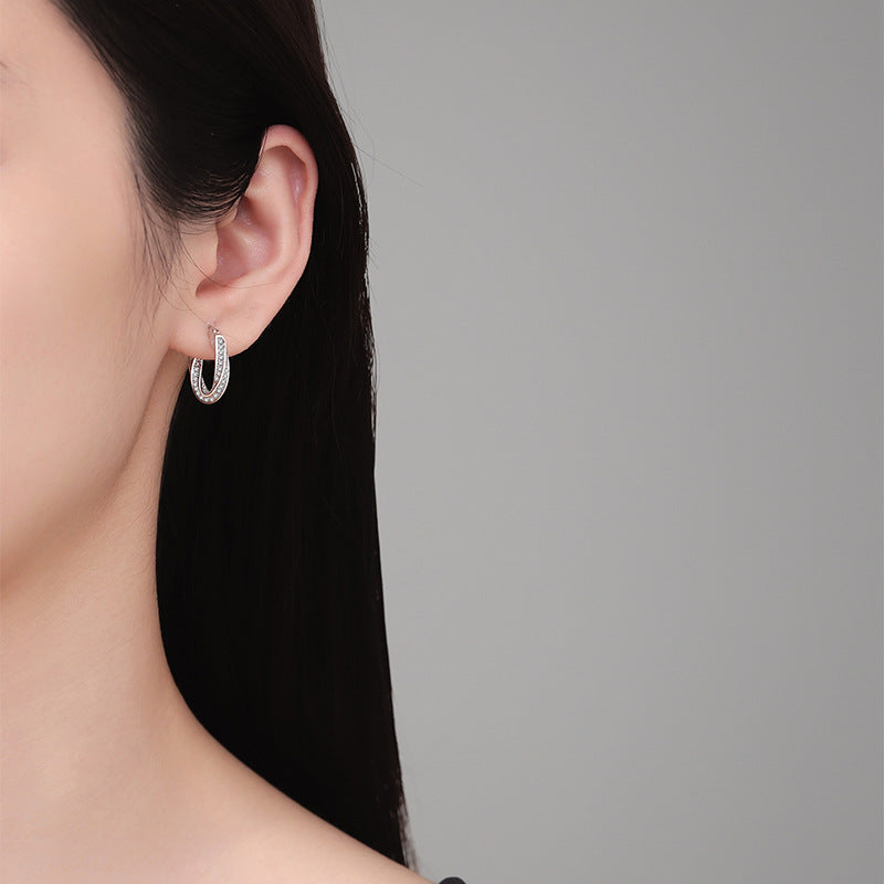 moissanite hoop earrings
