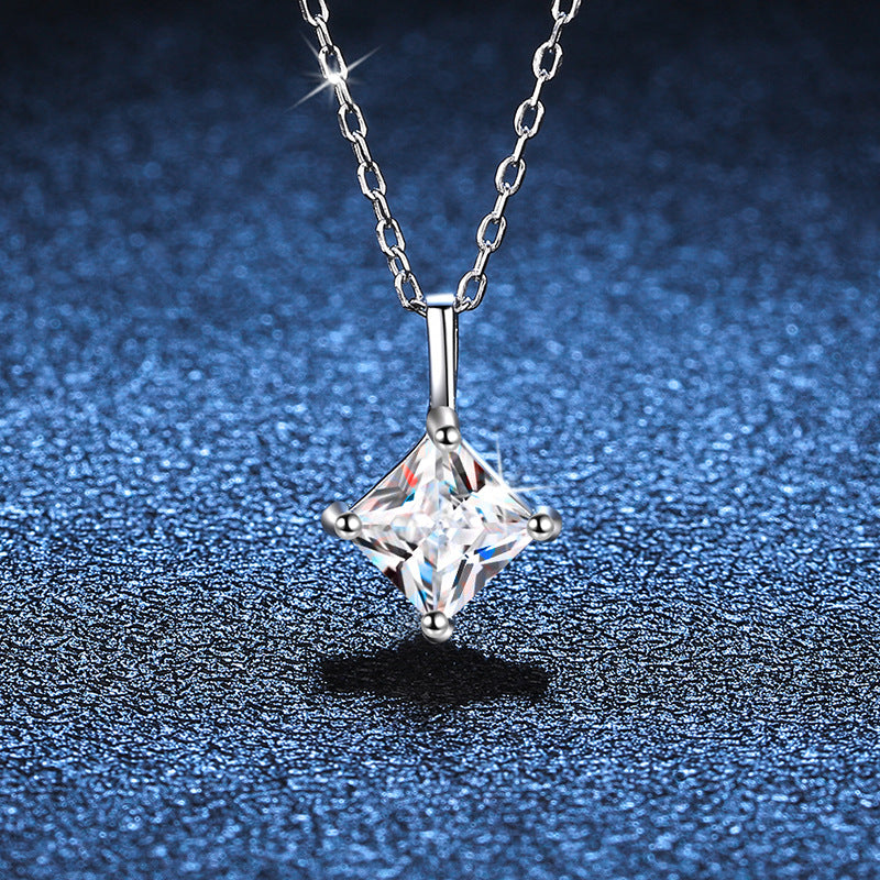moissanite necklace princess