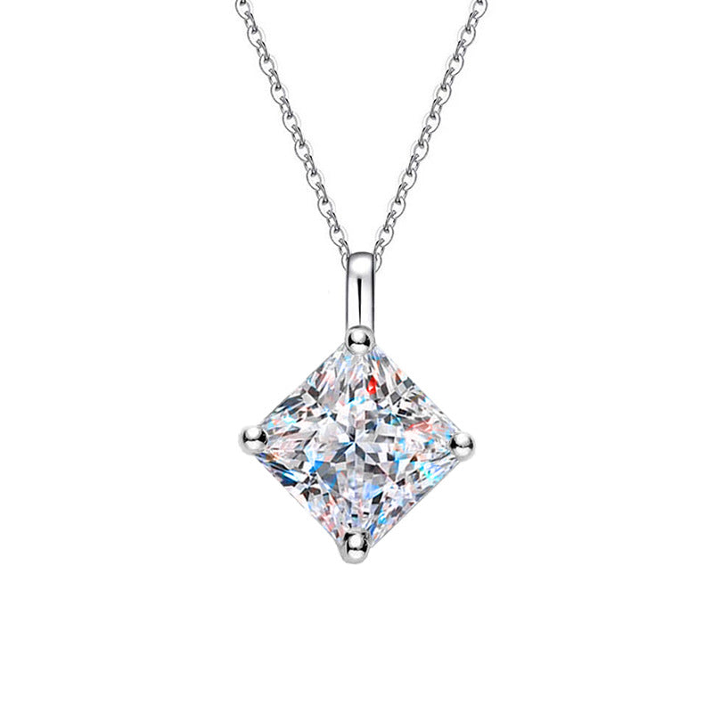 moissanite necklace princess