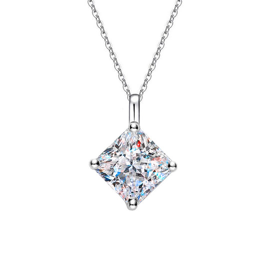 moissanite necklace princess
