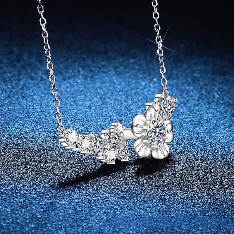 moissanite diamond pendant necklace