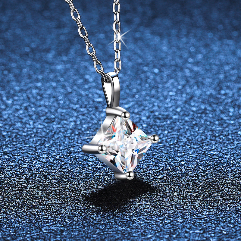 moissanite necklace princess