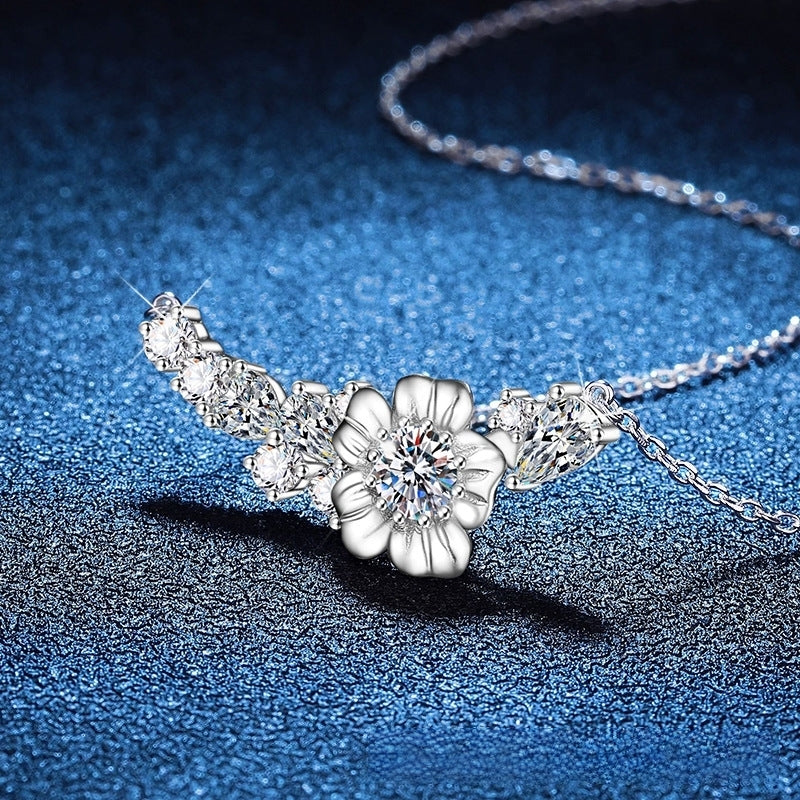 moissanite diamond pendant necklace