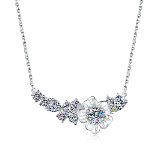 moissanite diamond pendant necklace