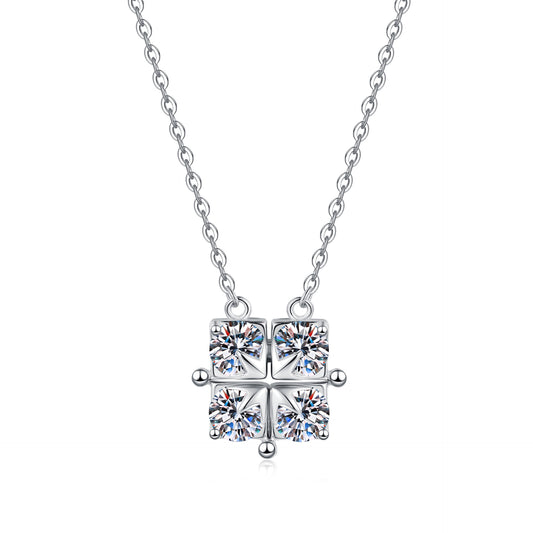2 carat moissanite necklace